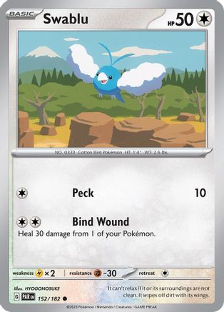 Swablu - 152/182 (152) [SV04: Paradox Rift] - Deck Out Gaming