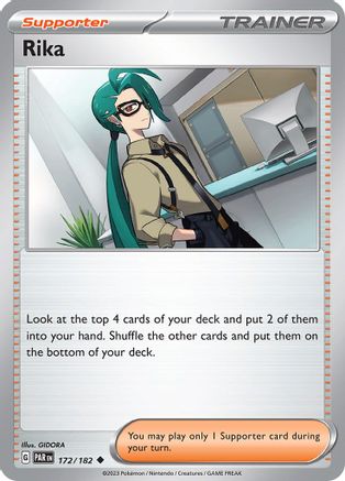 Rika (172) [SV04: Paradox Rift] Reverse Holofoil - Deck Out Gaming