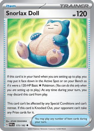 Snorlax Doll (175) [SV04: Paradox Rift] - Deck Out Gaming