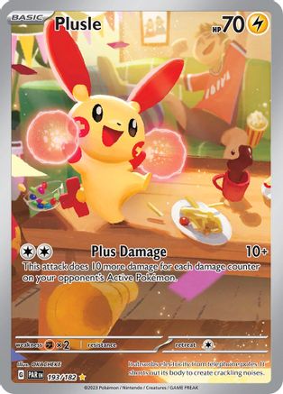 Plusle - 193/182 (193) [SV04: Paradox Rift] Holofoil - Deck Out Gaming