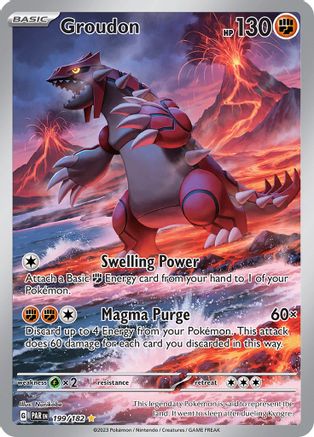 Groudon - 199/182 (199) [SV04: Paradox Rift] Holofoil - Deck Out Gaming