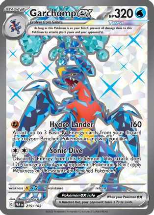 Garchomp ex - 219/182 (219) [SV04: Paradox Rift] Holofoil - Deck Out Gaming
