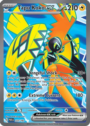 Tapu Koko ex - 222/182 (222) [SV04: Paradox Rift] Holofoil - Deck Out Gaming