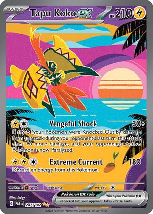 Tapu Koko ex - 247/182 (247) [SV04: Paradox Rift] Holofoil - Deck Out Gaming