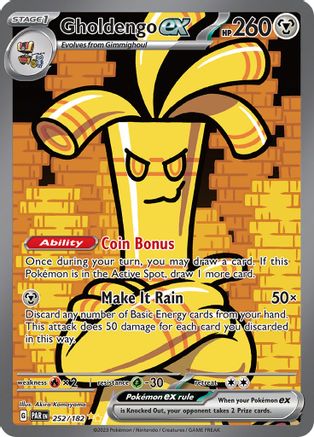 Gholdengo ex - 252/182 (252) [SV04: Paradox Rift] Holofoil - Deck Out Gaming