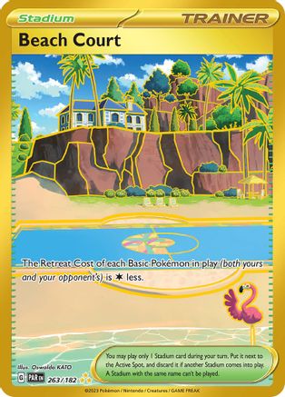 Beach Court - 263/182 (263) [SV04: Paradox Rift] Holofoil - Deck Out Gaming