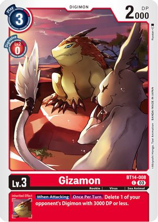 Gizamon (BT14-008) [Blast Ace] - Deck Out Gaming