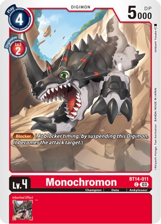 Monochromon (BT14-011) [Blast Ace] - Deck Out Gaming