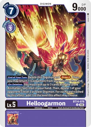 Helloogarmon (BT14-078) [Blast Ace] - Deck Out Gaming