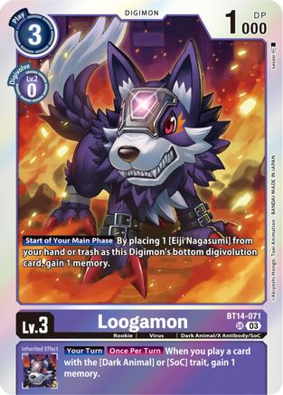 Loogamon (BT14-071) [Blast Ace] Foil - Deck Out Gaming