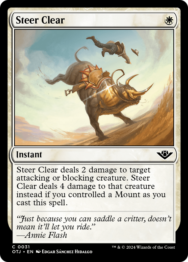 Steer Clear (31) [Outlaws of Thunder Junction] - Deck Out Gaming