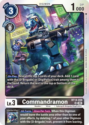 Commandramon (BT14-056) [Blast Ace] Foil - Deck Out Gaming