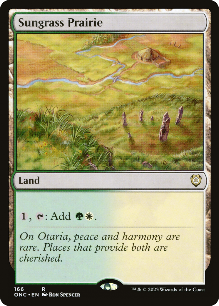 Sungrass Prairie (166) [Commander: Phyrexia: All Will Be One] - Deck Out Gaming
