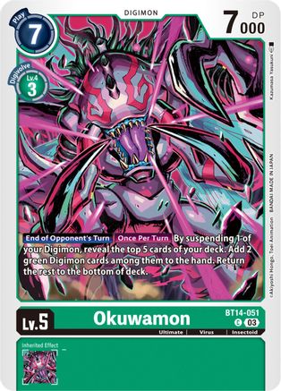 Okuwamon (BT14-051) [Blast Ace] - Deck Out Gaming