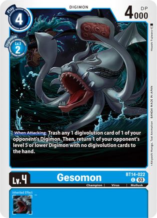 Gesomon (BT14-022) [Blast Ace] - Deck Out Gaming