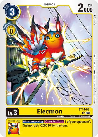 Elecmon (BT14-031) [Blast Ace] - Deck Out Gaming