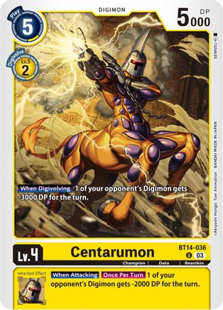 Centarumon (BT14-036) [Blast Ace] - Deck Out Gaming