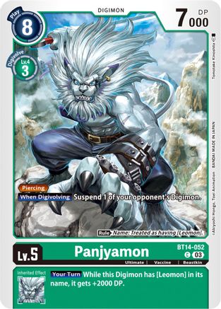 Panjyamon (BT14-052) [Blast Ace] - Deck Out Gaming