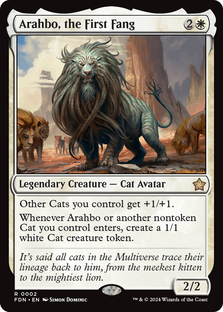 Arahbo, the First Fang (2) [Foundations] foil - Deck Out Gaming