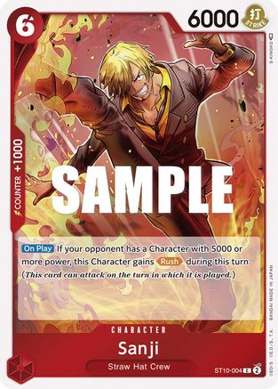 Sanji (ST10-004) [Ultra Deck: The Three Captains] Foil