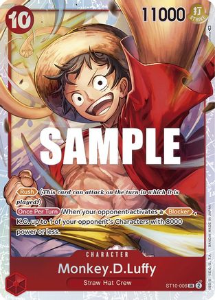 Monkey.D.Luffy (006) (ST10-006) [Ultra Deck: The Three Captains] Foil - Deck Out Gaming