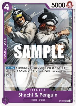 Shachi & Penguin (ST10-008) [Ultra Deck: The Three Captains] Foil - Deck Out Gaming