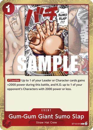 Gum-Gum Giant Sumo Slap (ST10-015) [Ultra Deck: The Three Captains] Foil - Deck Out Gaming