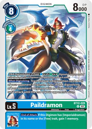 Paildramon (NYCC 2023 Demo Deck) (BT12-028) [Across Time] - Deck Out Gaming