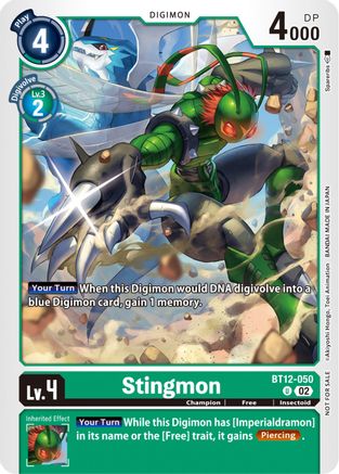 Stingmon (NYCC 2023 Demo Deck) (BT12-050) [Across Time] - Deck Out Gaming