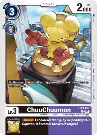 ChuuChuumon (BT14-057) [Blast Ace] - Deck Out Gaming