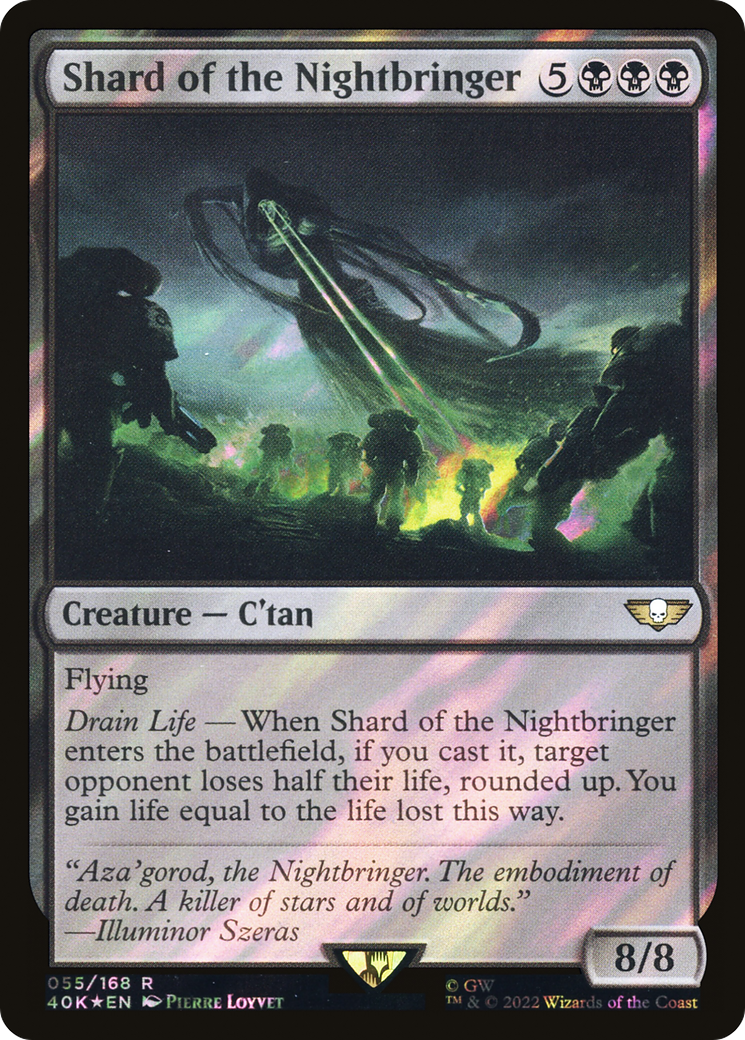 Shard of the Nightbringer (Surge Foil) (55) [Warhammer 40,000 Commander] foil - Deck Out Gaming