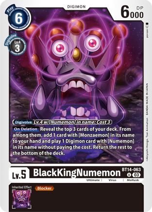 BlackKingNumemon (BT14-063) [Blast Ace] - Deck Out Gaming