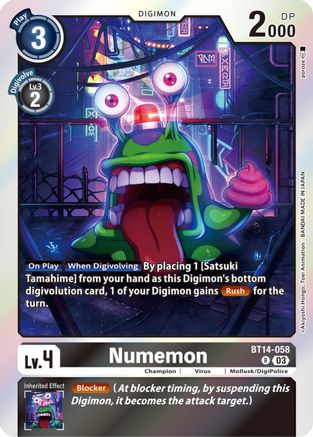 Numemon (BT14-058) [Blast Ace] Foil - Deck Out Gaming