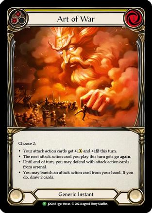 Art of War - JDG015 (JDG015) [Flesh and Blood: Promo Cards] Cold Foil - Deck Out Gaming