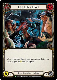 Last Ditch Effort - JDG017 (JDG017) [Flesh and Blood: Promo Cards] Cold Foil - Deck Out Gaming