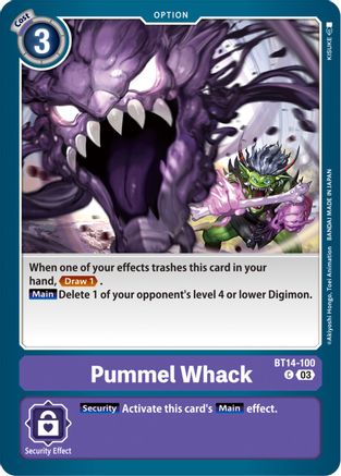 Pummel Whack (BT14-100) [Blast Ace] - Deck Out Gaming