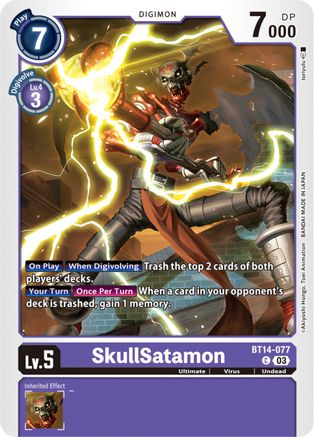 SkullSatamon (BT14-077) [Blast Ace] - Deck Out Gaming