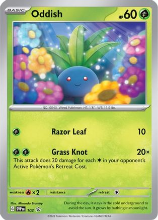 Oddish - 102 (102) [SV: Scarlet & Violet Promo Cards] - Deck Out Gaming