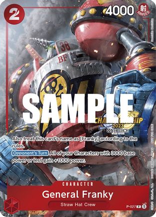 General Franky (CS 2023 Event Pack) (P-027) [One Piece Promotion Cards] Foil - Deck Out Gaming