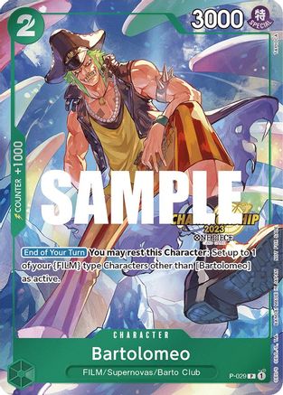 Bartolomeo (CS 2023 Event Pack) (P-029) [One Piece Promotion Cards] Foil - Deck Out Gaming