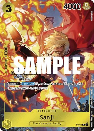 Sanji (CS 2023 Event Pack) (P-034) [One Piece Promotion Cards] Foil - Deck Out Gaming