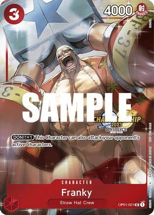 Franky (CS 2023 Celebration Pack) (OP01-021) [One Piece Promotion Cards] Foil - Deck Out Gaming