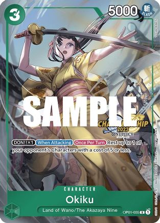 Okiku (CS 2023 Celebration Pack) (OP01-035) [One Piece Promotion Cards] Foil - Deck Out Gaming
