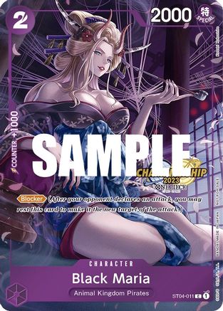 Black Maria (CS 2023 Celebration Pack) (ST04-011) [One Piece Promotion Cards] Foil - Deck Out Gaming