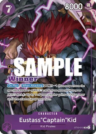 Eustass"Captain"Kid (CS 2023 Top Players Pack) [Winner] (ST10-013) [One Piece Promotion Cards] Foil - Deck Out Gaming