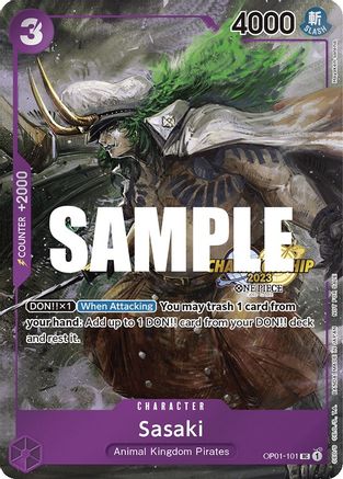 Sasaki (CS 2023 Event Pack Finalist Ver.) (OP01-101) [One Piece Promotion Cards] Foil - Deck Out Gaming