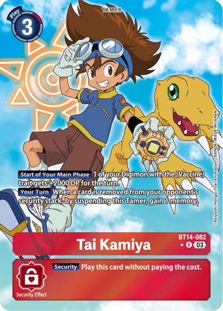 Tai Kamiya (Alternate Art) (BT14-082) [Blast Ace] Foil - Deck Out Gaming