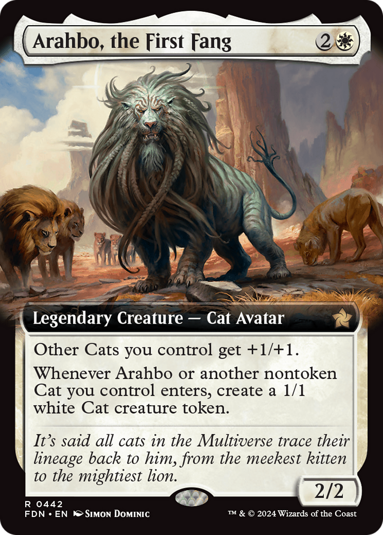 Arahbo, the First Fang (Extended Art) (442) [Foundations] foil - Deck Out Gaming