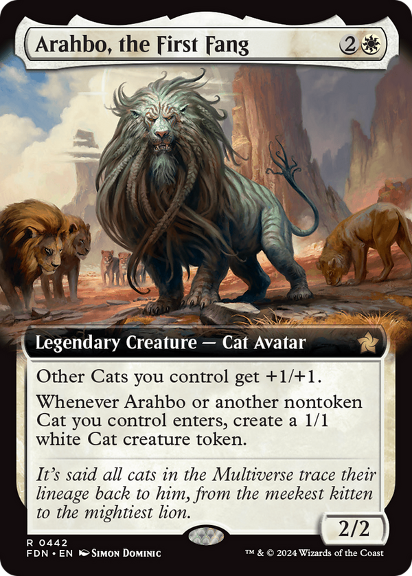 Arahbo, the First Fang (Extended Art) (442) [Foundations] - Deck Out Gaming