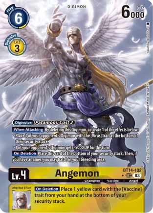 Angemon (Alternate Art) (BT14-102) [Blast Ace] Foil - Deck Out Gaming